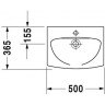 Умивальник підвісний Duravit Caro, 50 (791500000)