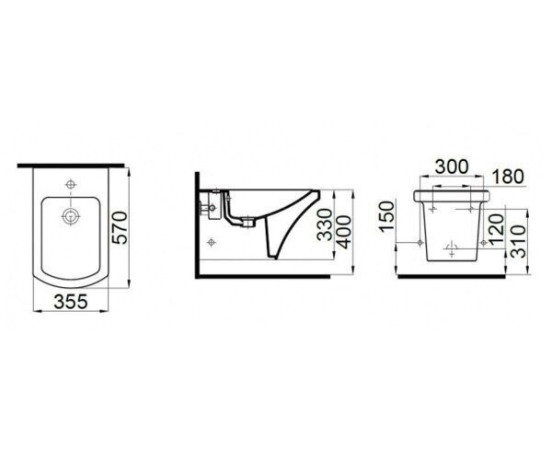 Біде підвісне Idevit Vega (2806-0305)