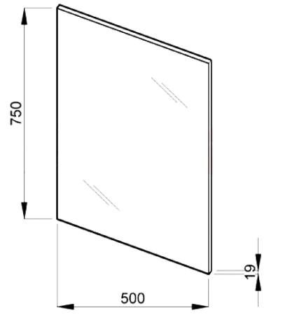 Зеркало в ванную Jika Lyra Plus, 50x75 (H4531910383041)