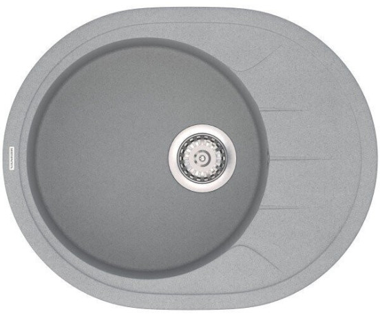 Кухонна мийка гранітна Vankor Sity, 61х50, сірий (SITY SMO 02.61 GRAY)