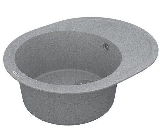 Кухонна мийка гранітна Vankor Sity, 61х50, сірий (SITY SMO 02.61 GRAY)