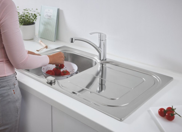 Кухонна мийка сталева Grohe K300, 97x50 (31564SD0)