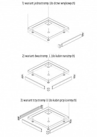 Душовий піддон Radaway Argos C, 80x80 (4ACN88-02)