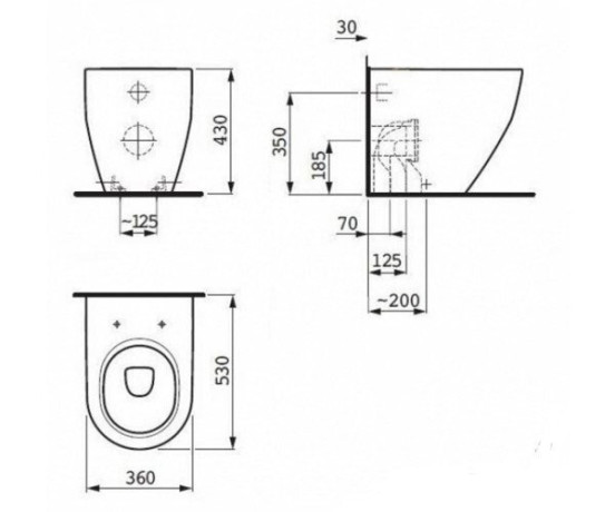 Унітаз підлоговий Laufen Pro S (H8229520000001)