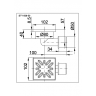 Душовий трап Styron, 10х10 (STY-508-50)