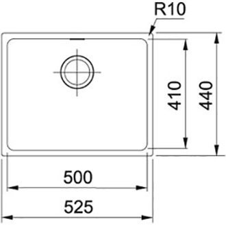 Кухонна мийка гранітна Franke SID 110, 52x44, сахара (125.0395.607)