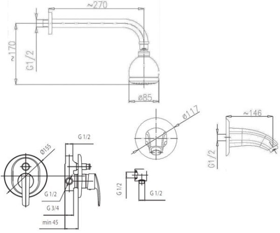 Душова система KFA Armatura Rubin (5690-410-00)