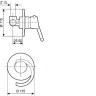 Cмеситель для душа Emmevi Twist, однорычажный, синий (CBL6609)
