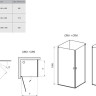 Душевая кабина Ravak Chrome CRV1, 80x80 (1QV40U01Z1)