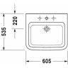 Умивальник підлоговий Duravit Esplanade, 61 (2622600000)