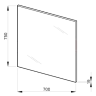 Дзеркало у ванну Jika Lyra Plus, 70x75 (H4532110383041)