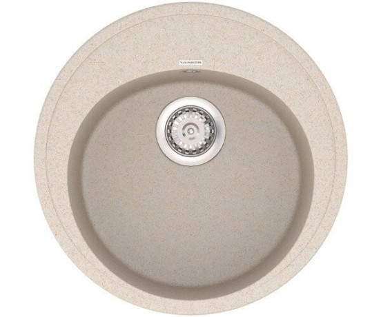 Кухонная мойка гранитная Vankor Sity, 50х50, бежевый (SITY SMR 01.50 BEIGE)