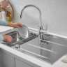 Кухонна мийка сталева Grohe K400, 86x50 (31566SD0)