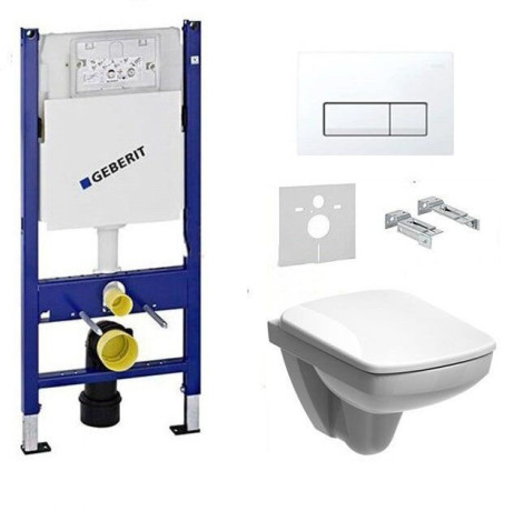Комплект: Унитаз Kolo Nova Pro Rimfree + Инсталляция Geberit Duofix Delta + Крышка Soft-Close + Клавиша Delta 51 (M39018000+458.126.00.1+M30116000+115.105.11.1)