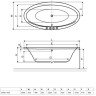 Ванна акриловая Excellent Lumina, 190x95 (WAEX.LUM19WH)