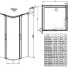 Душова кабіна Radaway Espera KDD, ліва, 120x120 (380153-01L)