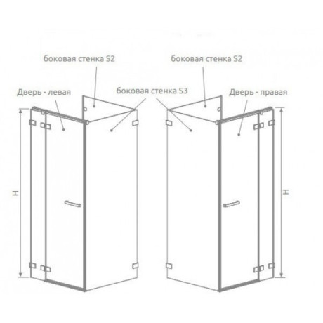 Душова кабіна Radaway Euphoria KDJ, ліва, 110x110 (383041-01L)