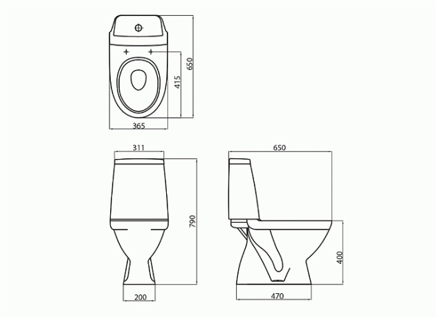 Унітаз компакт Kolo Modo (L39004000)