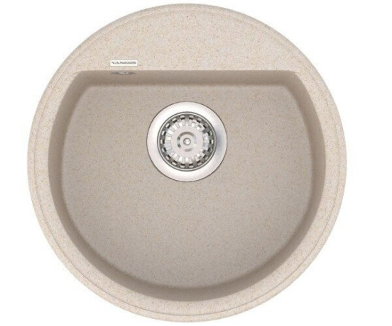Кухонна мийка гранітна Vankor Easy, 45x45, бежевий (EASY EMR 01.45 BEIGE)