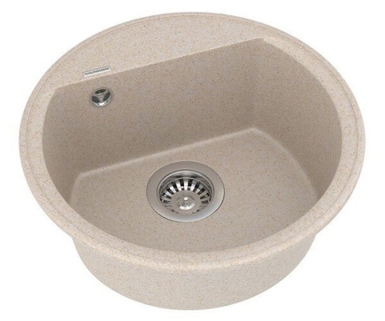 Кухонна мийка гранітна Vankor Easy, 45x45, бежевий (EASY EMR 01.45 BEIGE)