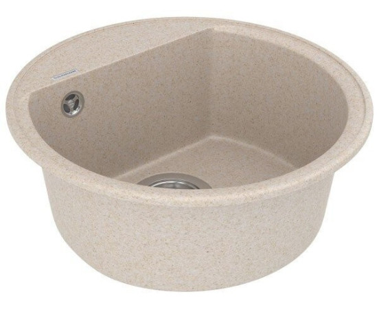 Кухонна мийка гранітна Vankor Easy, 45x45, бежевий (EASY EMR 01.45 BEIGE)