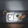 Кухонна мийка сталева Grohe K400, 87x51 (31568SD0)