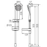 Душовий гарнітур Ferro Bellis (N180B)