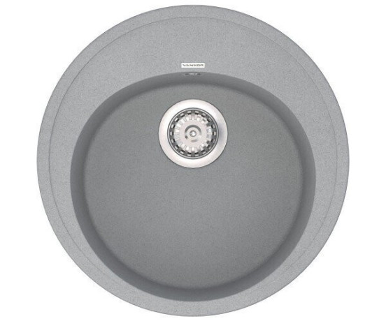 Кухонна мийка гранітна Vankor Sity, 50х50, сірий (SITY SMR 01.50 GRAY)