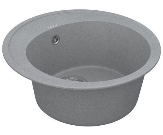 Кухонна мийка гранітна Vankor Sity, 50х50, сірий (SITY SMR 01.50 GRAY)