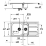 Кухонна мийка сталева Grohe K400, 97x50 (31567SD0)
