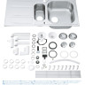 Кухонна мийка сталева Grohe K400, 97x50 (31567SD0)