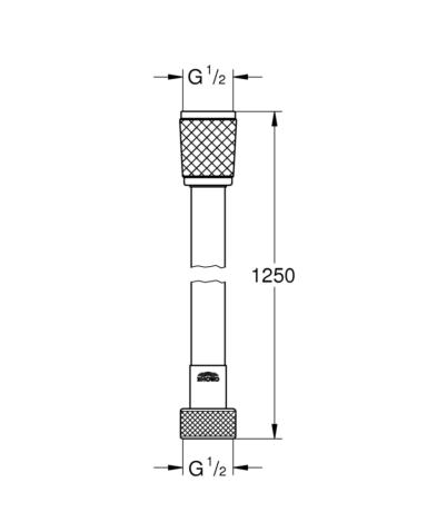 Душовий шланг Grohe Relexaflex, 125 (28150001)